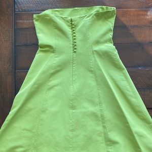 Vintage J. Crew Strapless Wedding Guest Dress